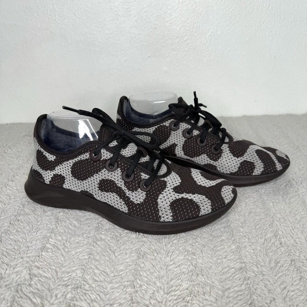 Allbirds Tree Runners Fungi Nature Pattern Womens Size 9 Brown Camo Tennis Shoes